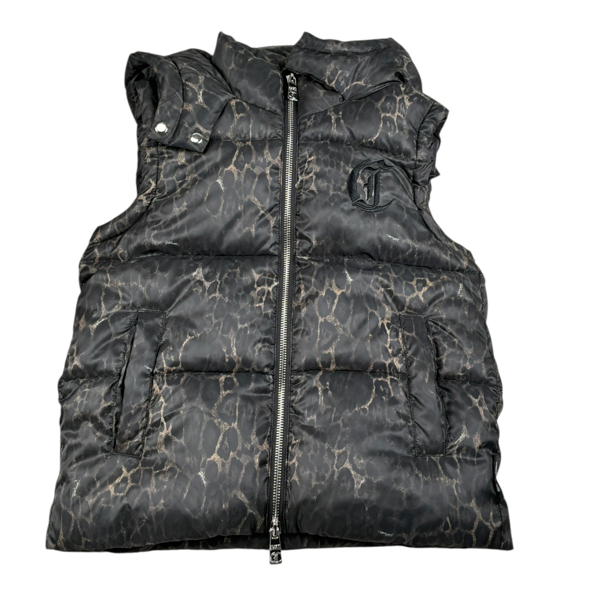 Just Cavalli Giubbino Smanicato con Cappuccio Nero per Bambino JBA26116PI NERO JUST CAVALLI 