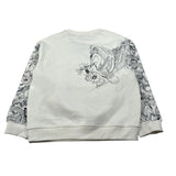 Just Cavalli Felpa Chiusa Girocollo tinta unita con Stampa Panna per Bambino JBA26143FE PANNA JUST CAVALLI 