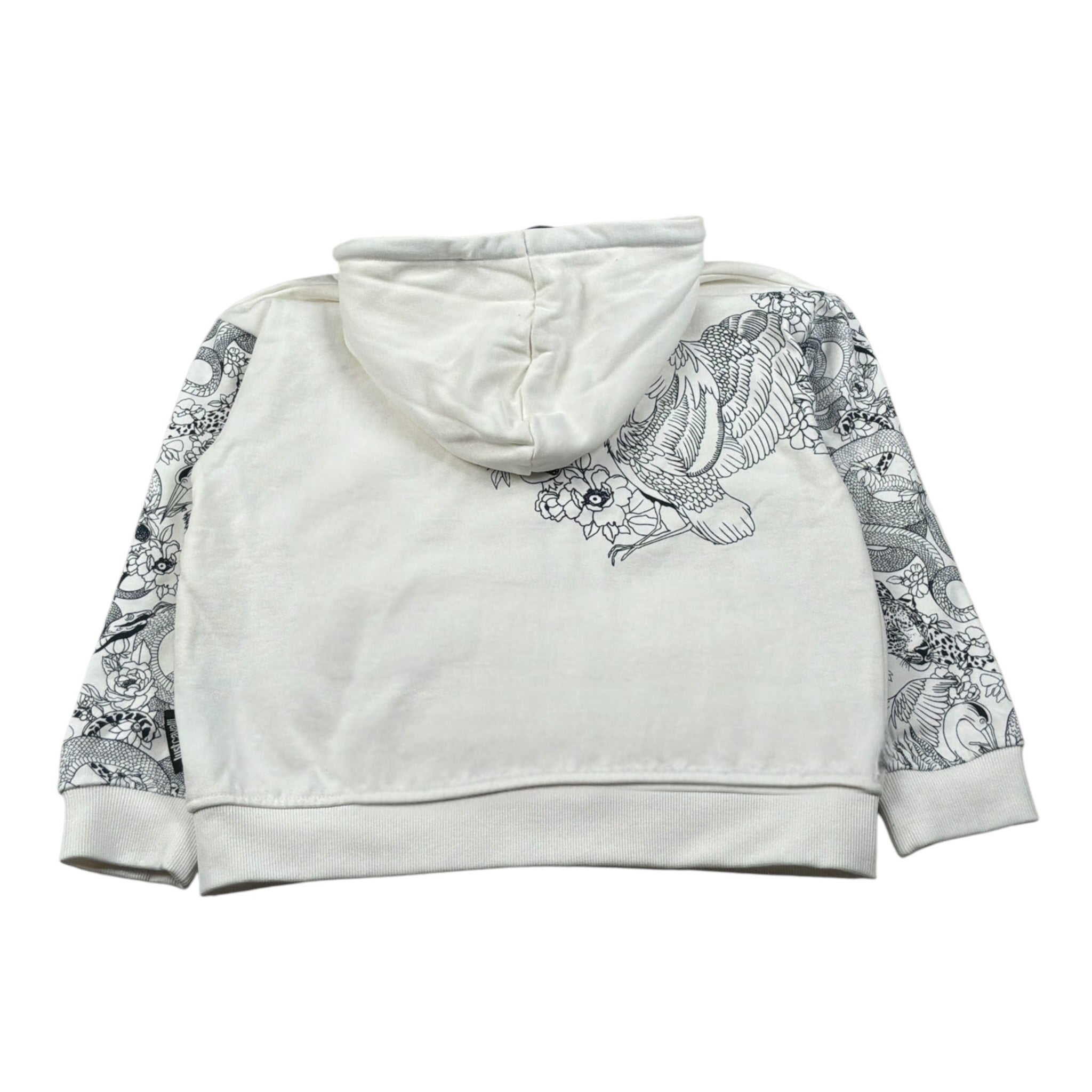 Just Cavalli Felpa con Zip E Cappuccio tinta unita Panna per Bambino JBA26145FE PANNA JUST CAVALLI 