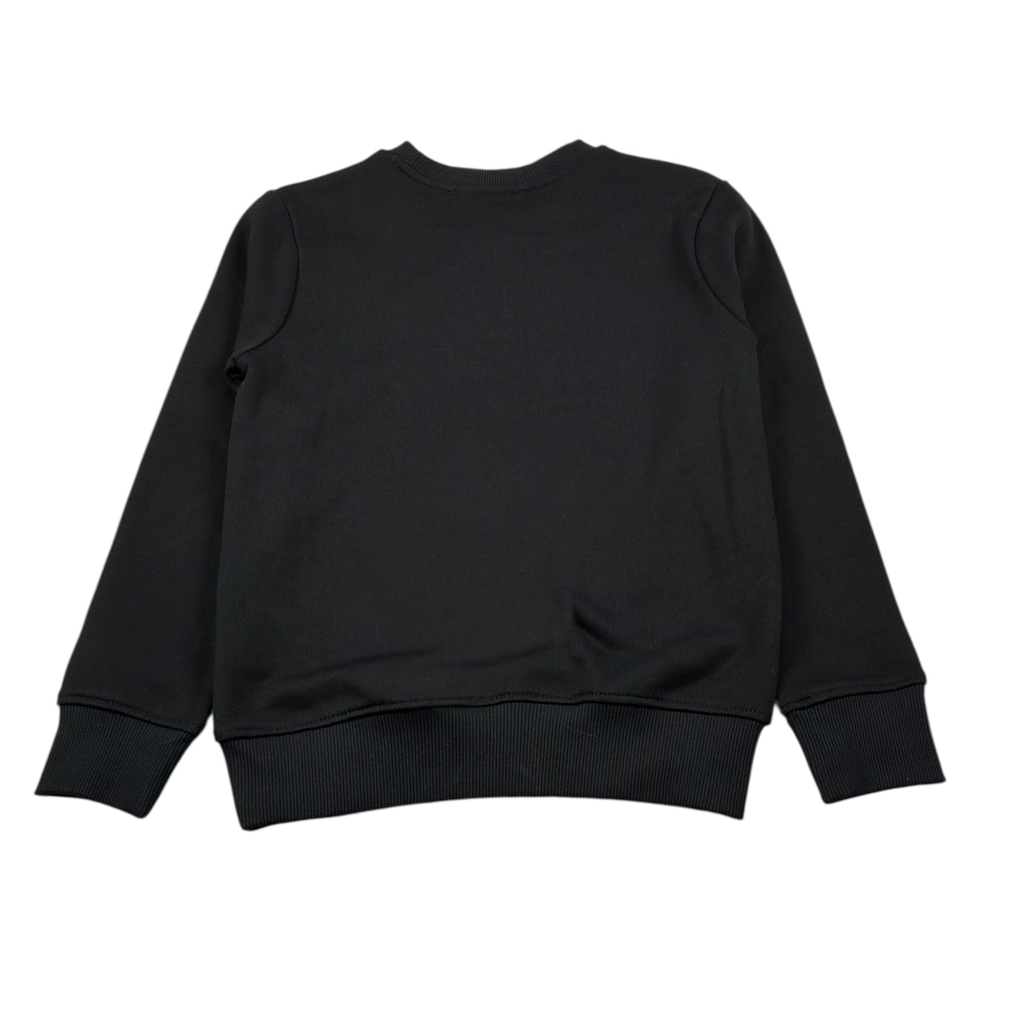 Just Cavalli Felpa Chiusa Girocollo tinta unita con Stampa Nero per Bambina JBA26157FE NERO JUST CAVALLI 