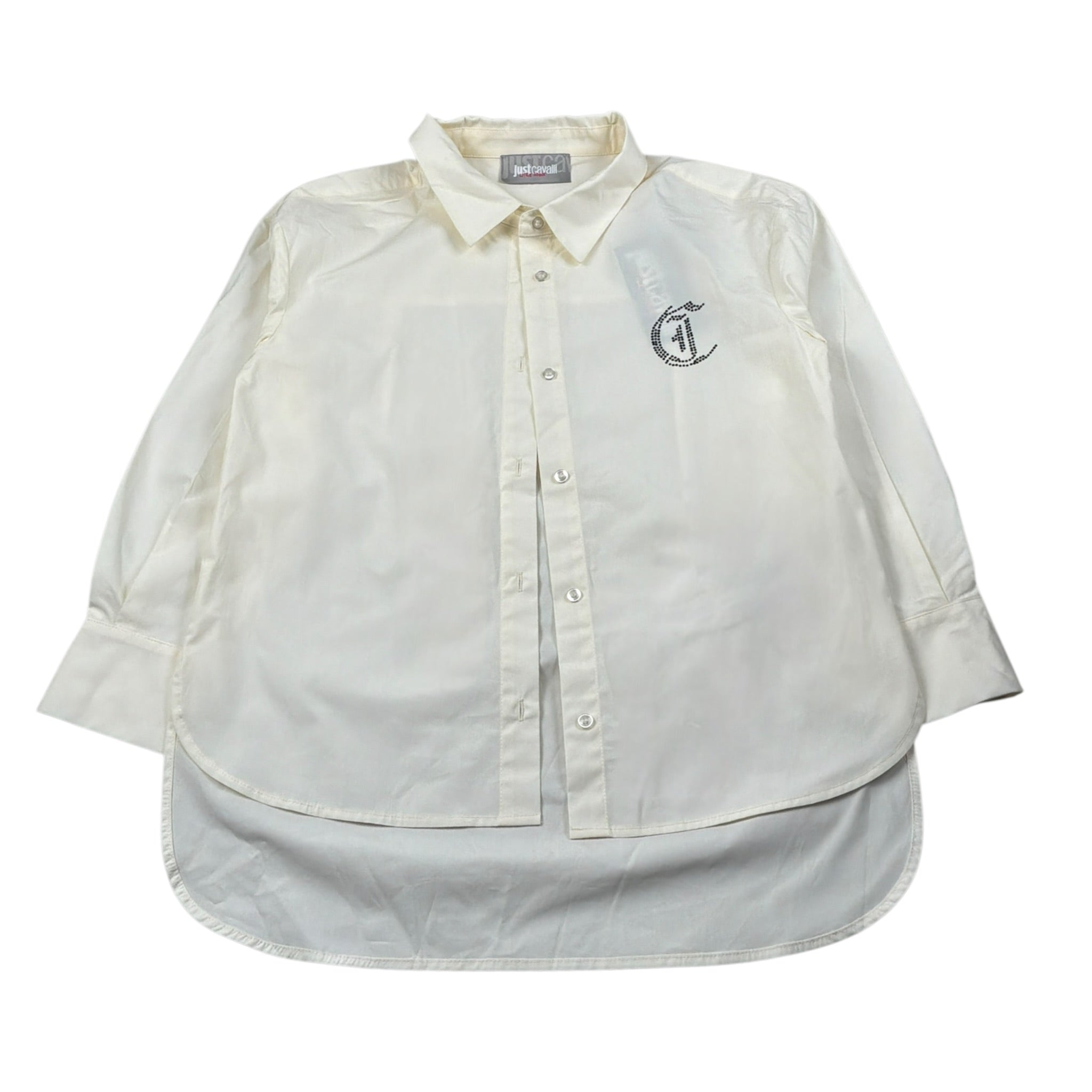 Just Cavalli camicia tinta unita Manical Unga Panna per Bambina JGA26016VE PANNA JUST CAVALLI 