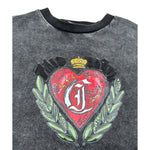 Just Cavalli T-Shirt Girocollo tinta unita con Stampa Nero per Bambina JGA26028TS NERO JUST CAVALLI 