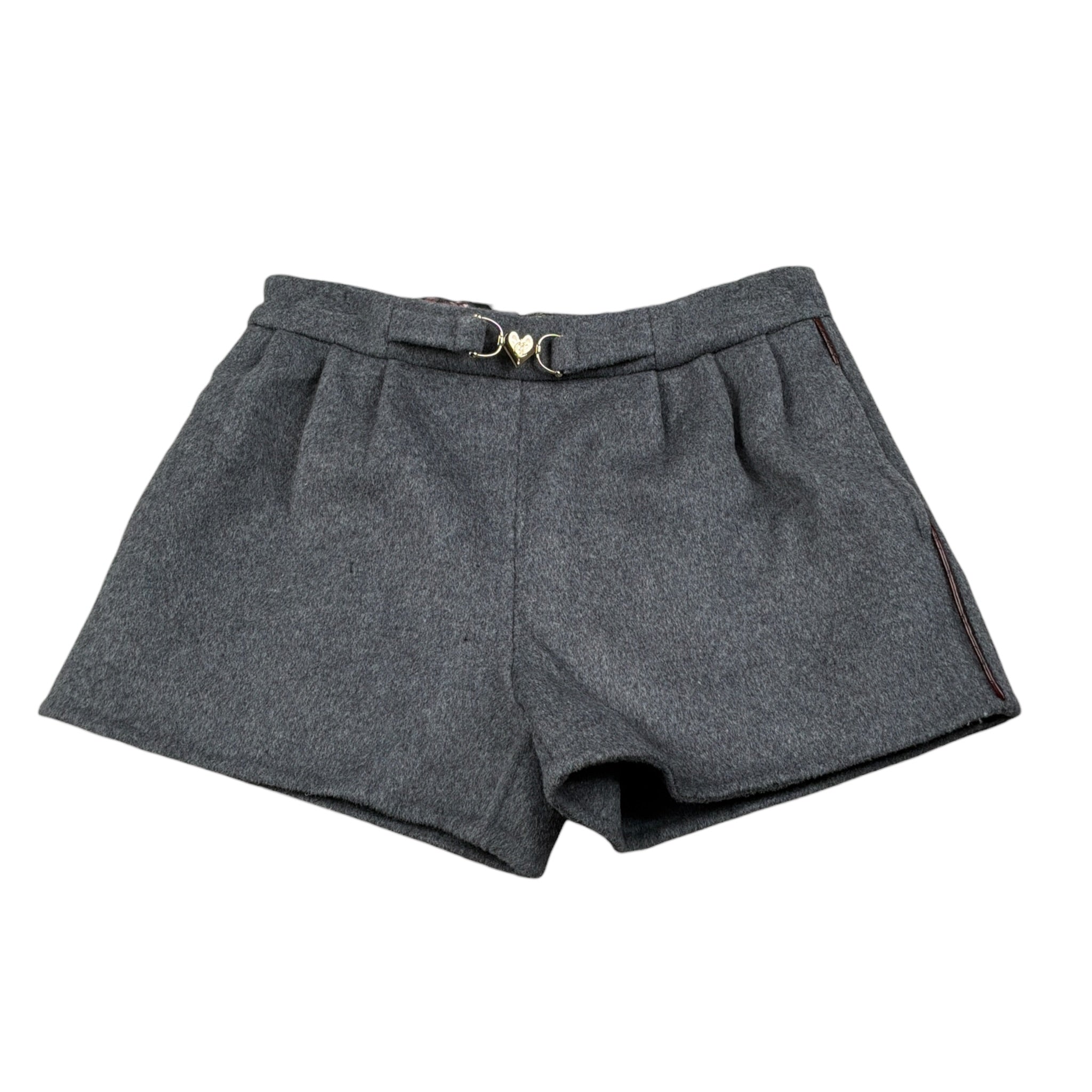 Just Cavalli Short tinta unita con Girovita Regolabile Grigio per Bambina JGA26052SH GRIGIO JUST CAVALLI 