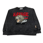 Just Cavalli Felpa Chiusa Girocollo Tint Unita con Logo Nero per Bambino JGA26064FE NERO JUST CAVALLI 