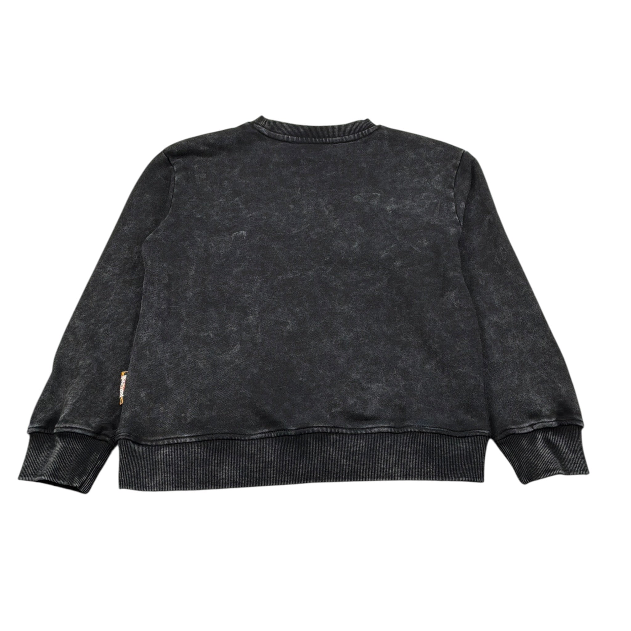 Just Cavalli Felpa Chiusa Girocollo Tint Unita con Logo Nero per Bambino JGA26064FE NERO JUST CAVALLI 