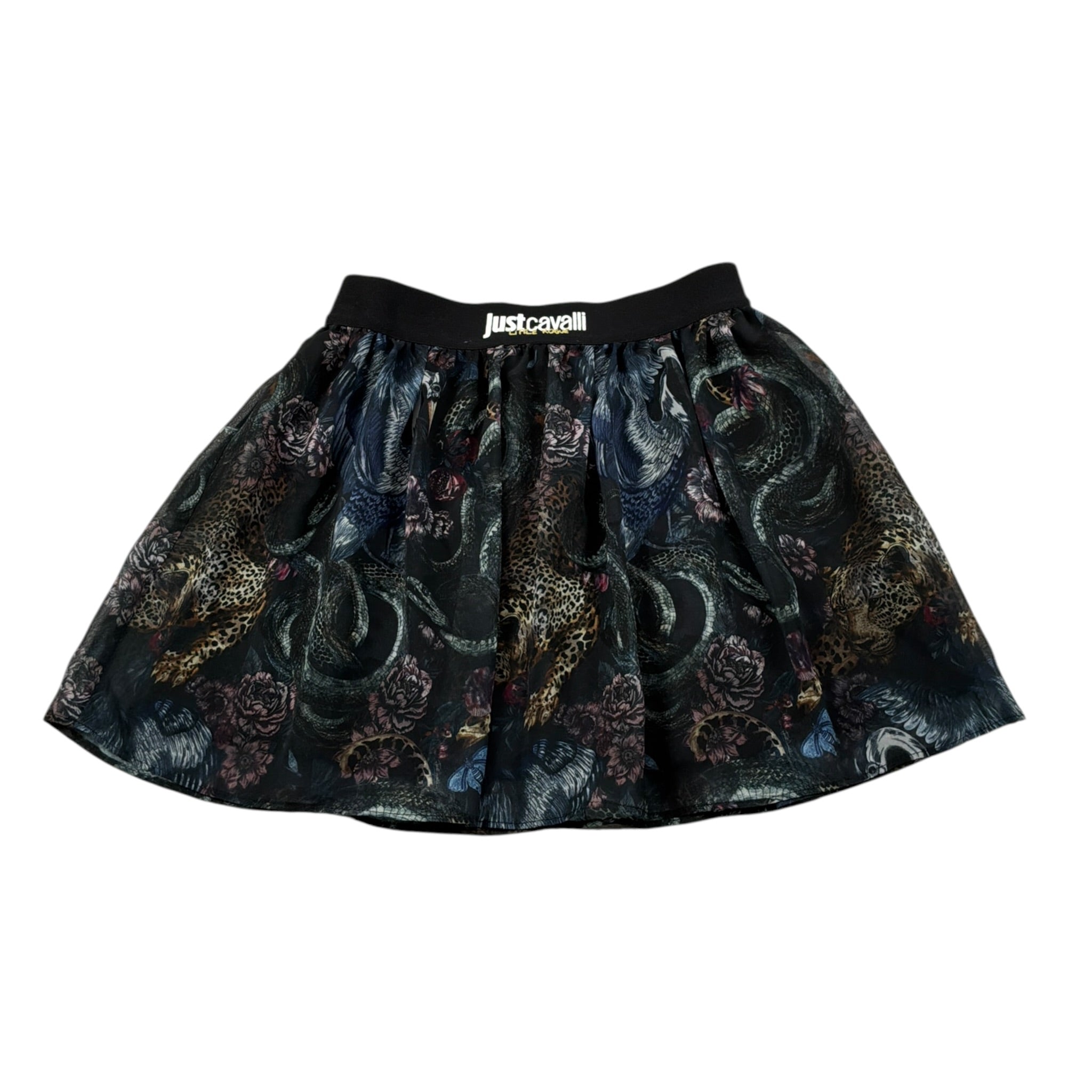 Just Cavalli Gonna Stampa Fantaisa con Elastico In Vita Nero per Bambina JGA26086GO NERO JUST CAVALLI 