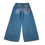 Just Cavalli Jeans tinta unita Modello Palazzo Blu per Bambina JGA26139FE BLU JUST CAVALLI 