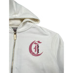 Just Cavalli Felpa con Zip E Cappuccio tinta unita Bianco per Bambina JGA26147FE BIANCO JUST CAVALLI 