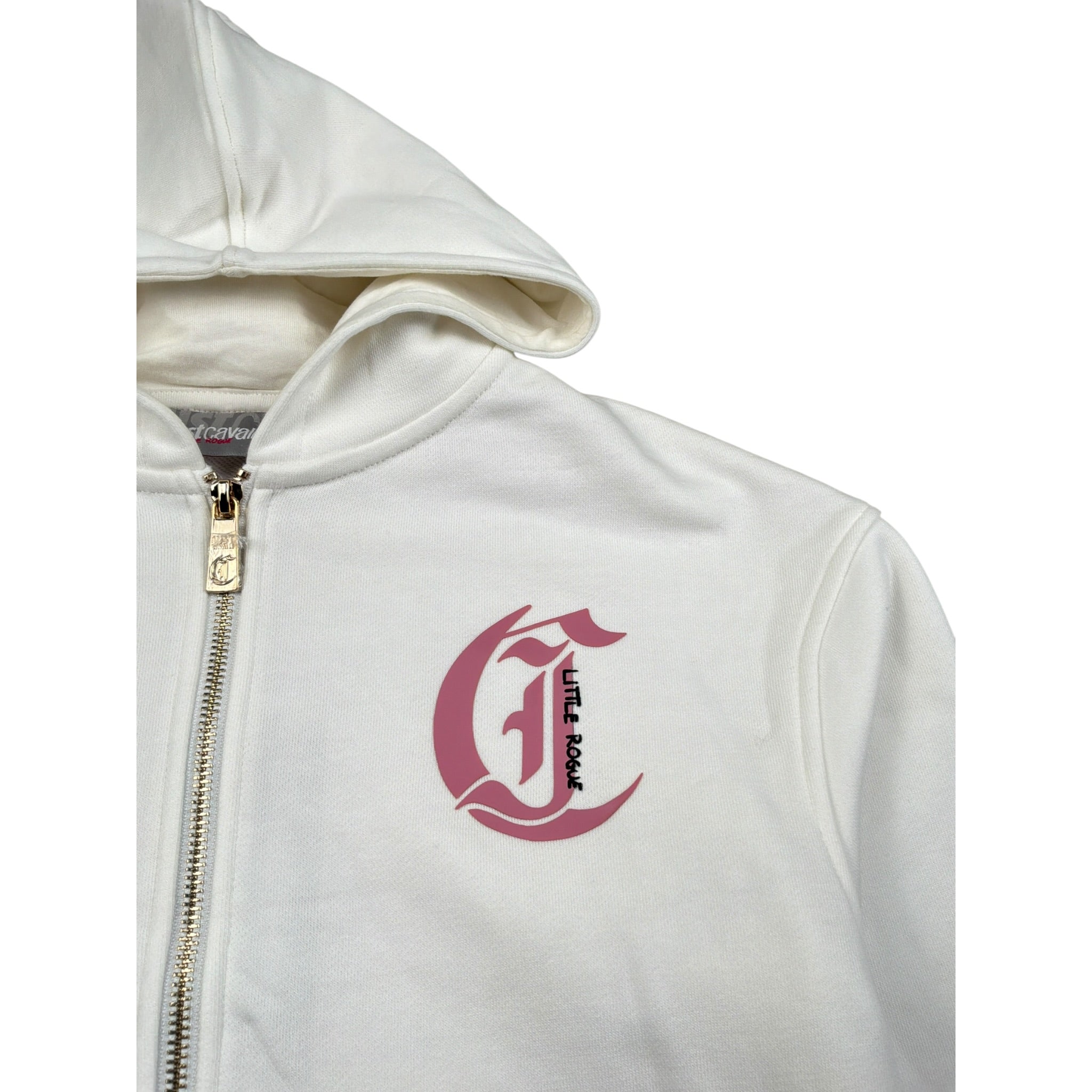 Just Cavalli Felpa con Zip E Cappuccio tinta unita Bianco per Bambina JGA26147FE BIANCO JUST CAVALLI 