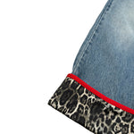 Just Cavalli Jeans tinta unita Modello Palazzo Blu per Bambina JGA26167JE BLU JUST CAVALLI 