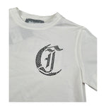 Just Cavalli T-Shirt Girocollo tinta unita con Brillantini Bianco per Bambina JGA26171TS BIANCO JUST CAVALLI 