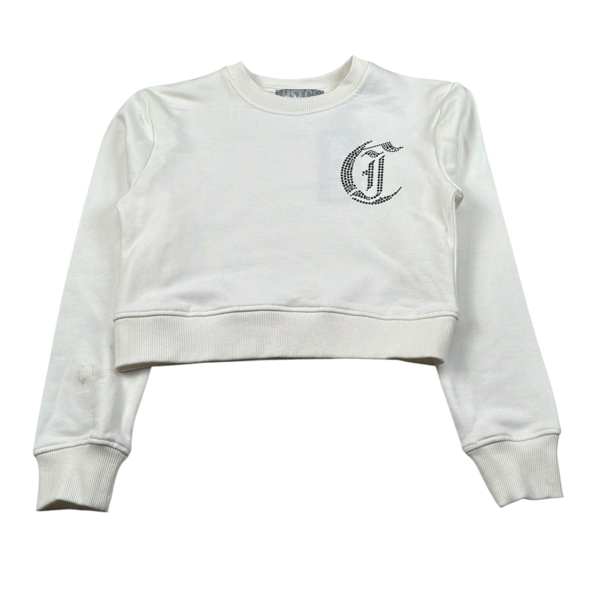 Just Cavalli Felpa Chiusa Girocollo tinta unita Panna per Bambina JGA26173FE PANNA JUST CAVALLI 