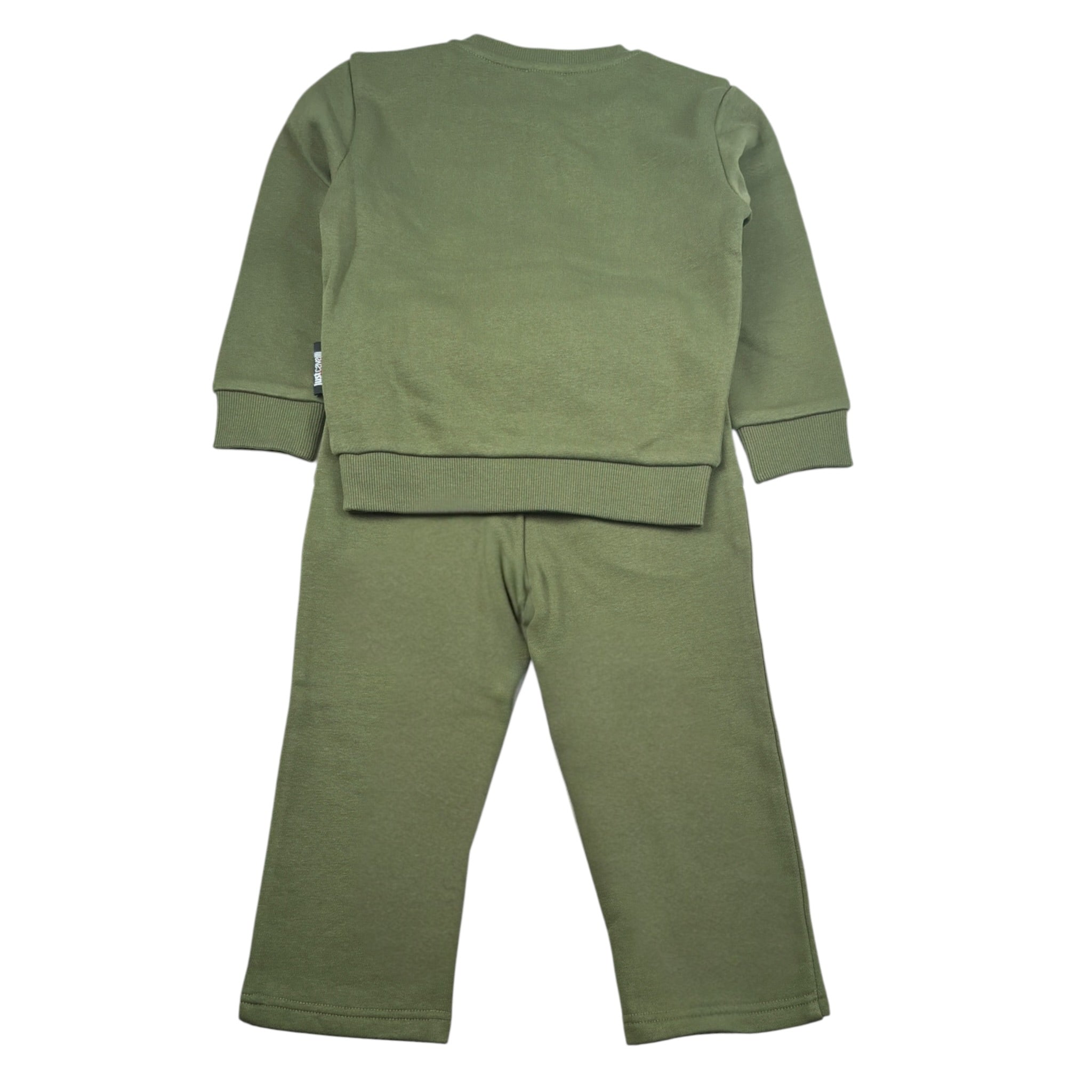 Just Cavalli Completo 2Pz Felpa-Pantalone tinta unita Verde per Neonata JIA26004CF VERDE JUST CAVALLI 