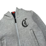 Just Cavalli Felpa tinta unita con Zip E Cappuccio Grigio per Neonato JIA26008FE GRIGIO JUST CAVALLI 