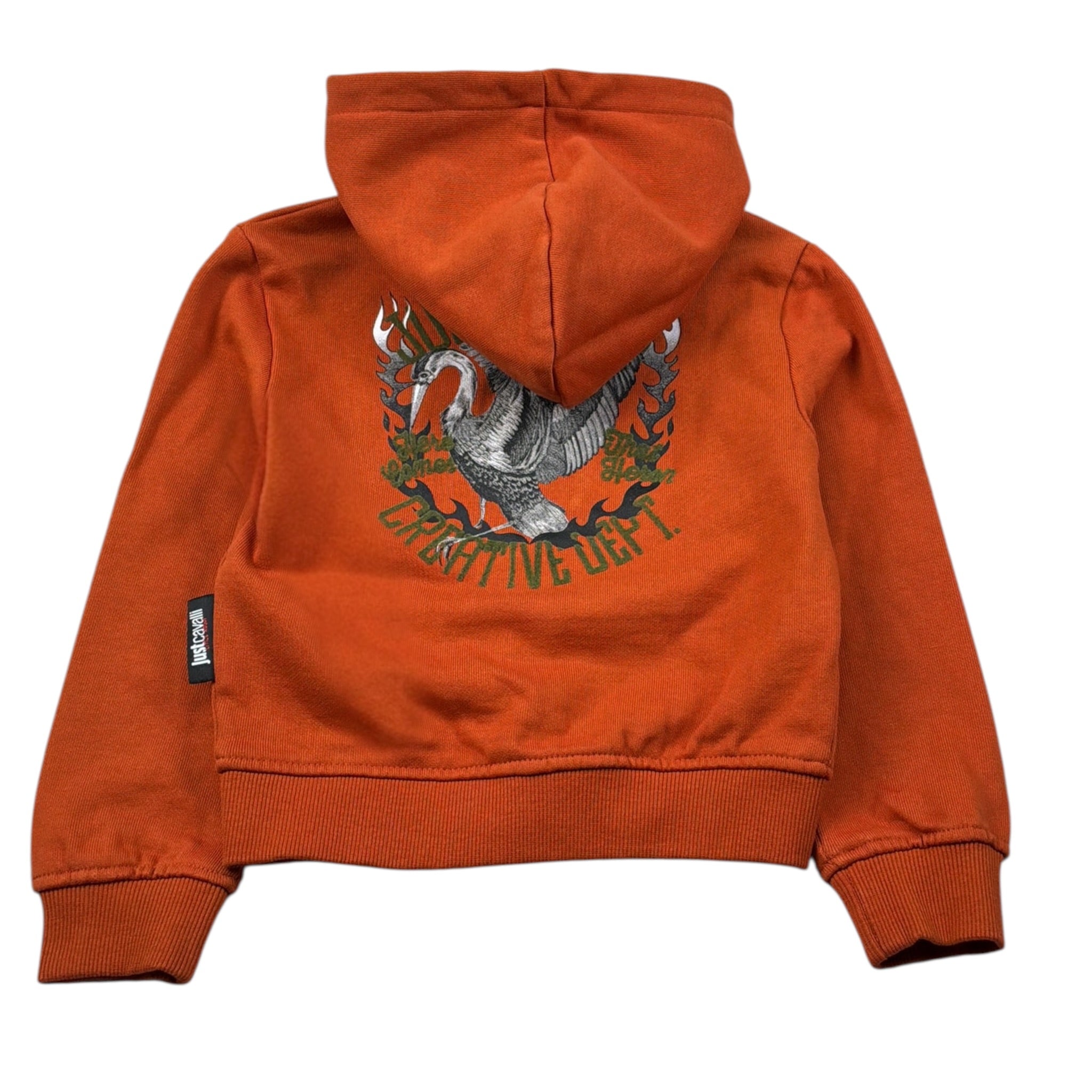 Just Cavalli Felpa con Zip E Cappuccio tinta unita Arancione per Neonato JIA26034FE ARANCIONE JUST CAVALLI 