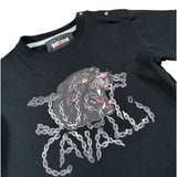 Just Cavalli T-Shirt tinta unita con Stampa Nero per Neonato JIA26054TS NERO JUST CAVALLI 