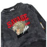 Just Cavalli Felpa tinta unita con Stampa Nero per Neonato JIA26076FE NERO JUST CAVALLI 