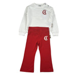 Just Cavalli Completo 2Pz Felpa-Leggins A Zampa Bianco/Rosso per Neonata JIA26089CF BIANCO/ROSSO JUST CAVALLI 