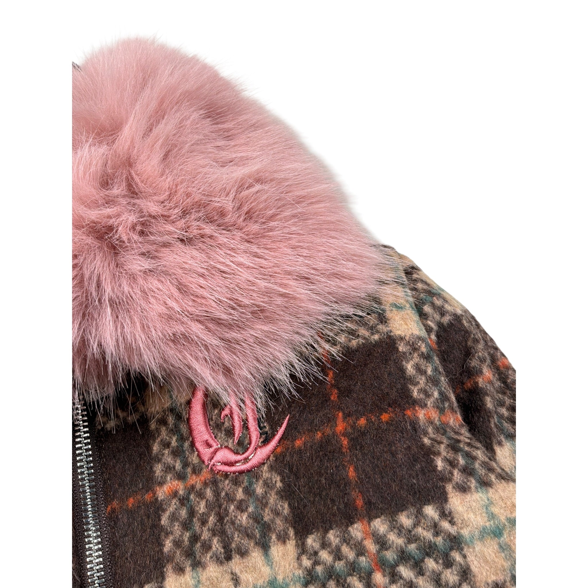 Just Cavalli Giubbino Stampa Fantasia con Collo Pelliccia Marrone per Neonata JIA26092GB MARRONE JUST CAVALLI 