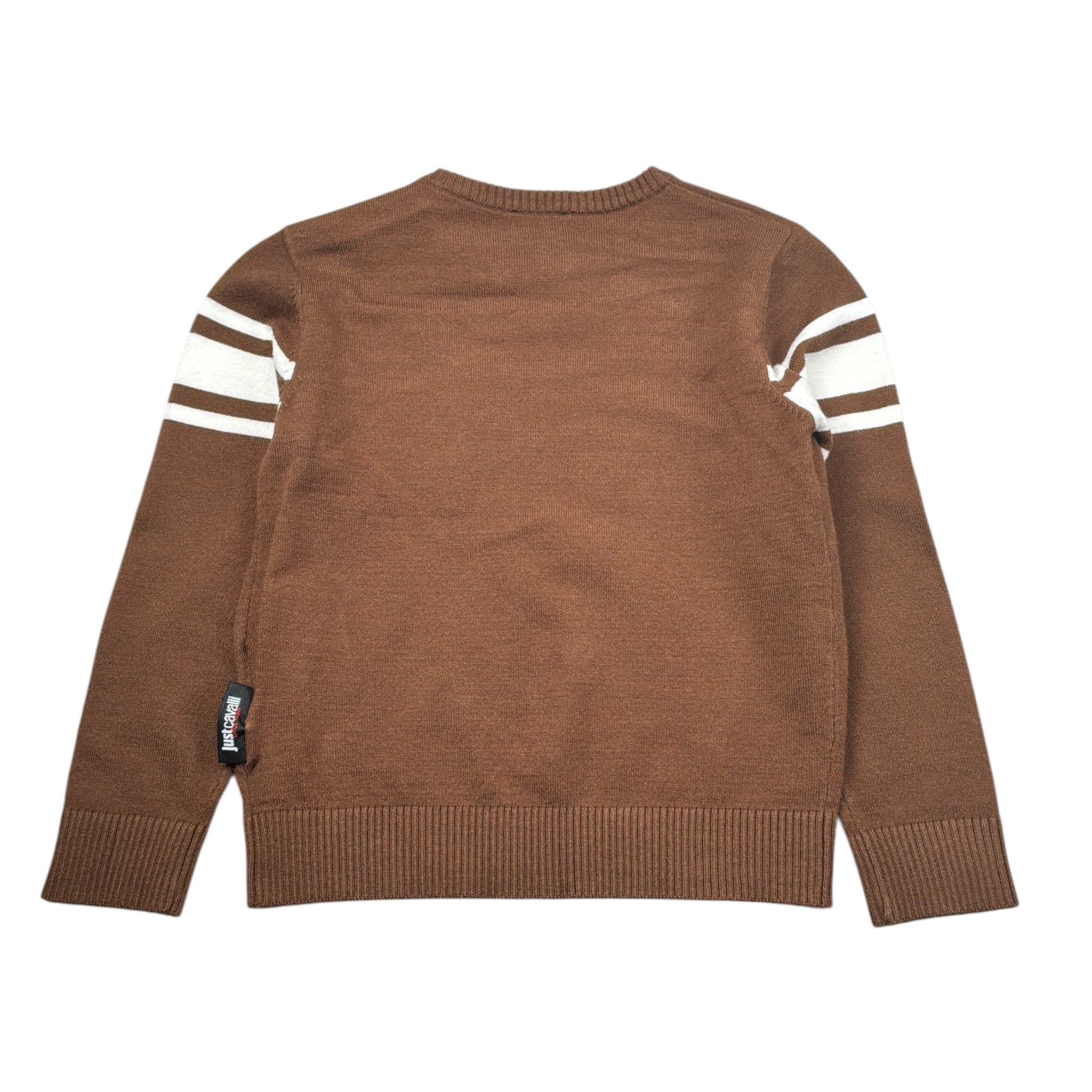 Just Cavalli Maglia tinta unita con Stampa Marrone per Neonato JIA26125MA MARRONE JUST CAVALLI 