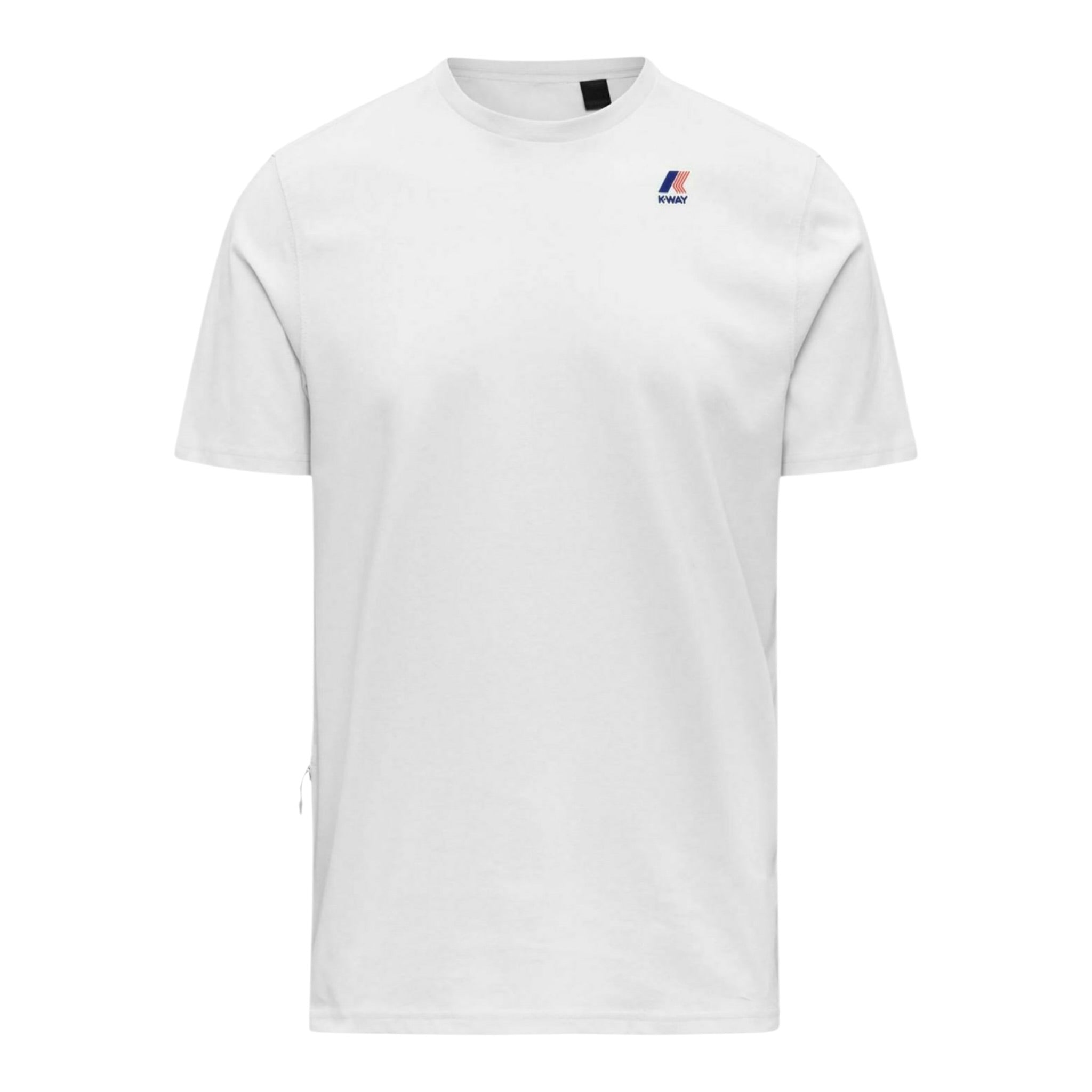 K-Way T-Shirt Girocollo tinta unita con Logo Bianco per Bambino K007JE0 BIANCO K-WAY 