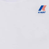K-Way T-Shirt Girocollo tinta unita con Logo Bianco per Bambino K007JE0 BIANCO K-WAY 