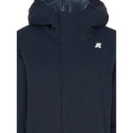 K-Way Giubbino tinta unita con Zip E Cappuccio Blu per Bambino K1128FW BLU K-WAY 