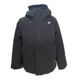 K-Way Giubbino tinta unita con Zip E Cappuccio Nero per Bambino K1128FWXX NERO K-WAY 
