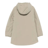 K-Way Giubbino Reversibile Lungo con Zip E Cappuccio Verde/Panna per Bambina K11517WXX VERDE/PANNA K-WAY 