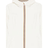 K-Way Giubbino Reversibile Lungo con Zip E Cappuccio Panna/Rosa per Bambina K11517WXXX PANNA/ROSA K-WAY 