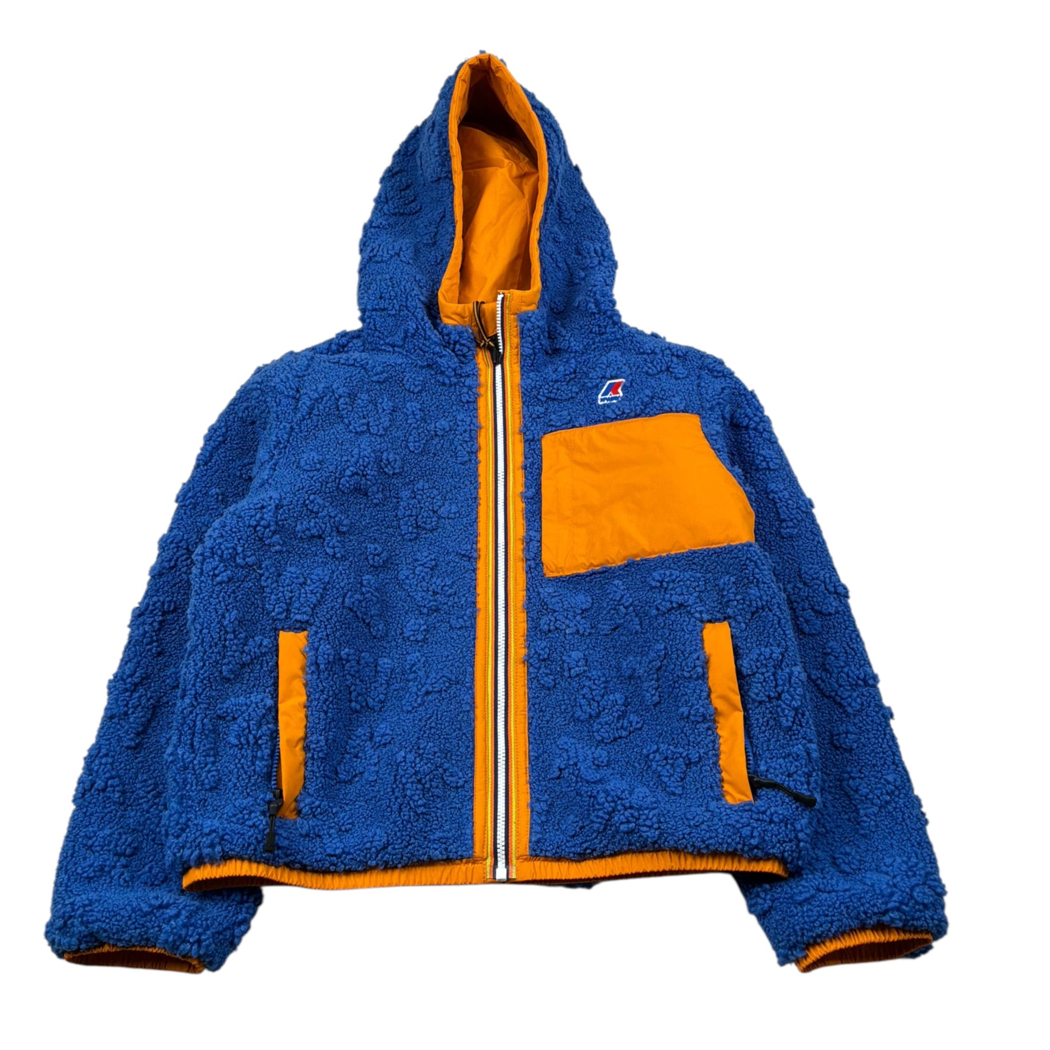 K-Way Giubbino Reversibile Bicolore Arancione/Blu per Bambino K117GW ARANCIONE/BLU K-WAY 