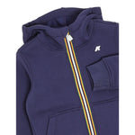 K-Way Felpa con Zip E Cappuccio tinta unita Blu per Bambino K2124RWX BLU K-WAY 