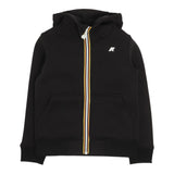 K-Way Felpa con Zip E Cappuccio tinta unita Nero per Bambino K2124RWX NERO K-WAY 