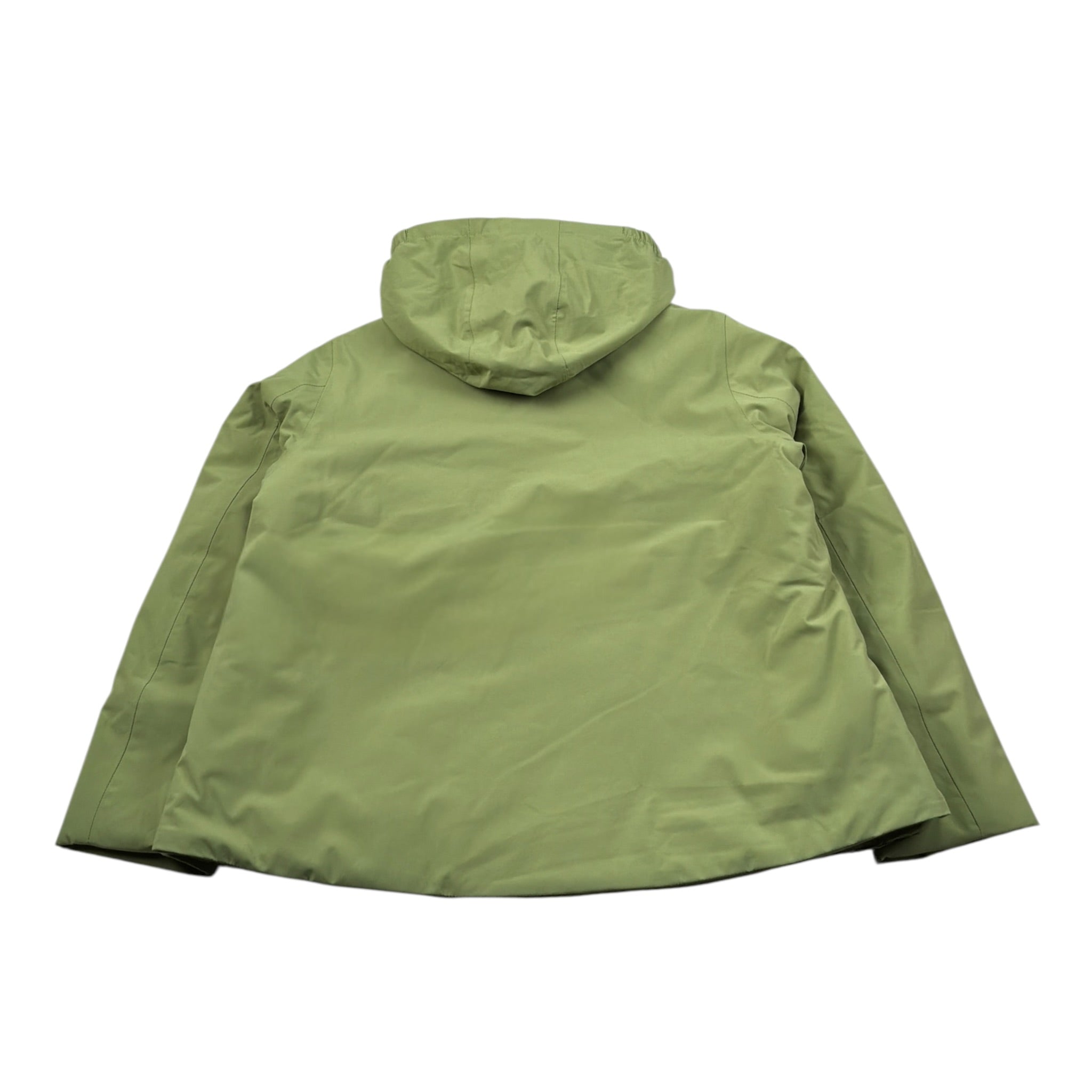 K-Way Giubbino tinta unita con Zip E Cappuccio Verde per Bambino K4125HWX VERDE K-WAY 