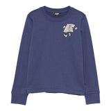 K-Way Shirt Girocollo tinta unita con Logo Blu per Bambino K4125SW BLU K-WAY 