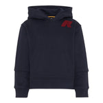 K-Way Felpa Chiusa con Cappuccio tinta unita Blu per Bambino K41325W BLU K-WAY 