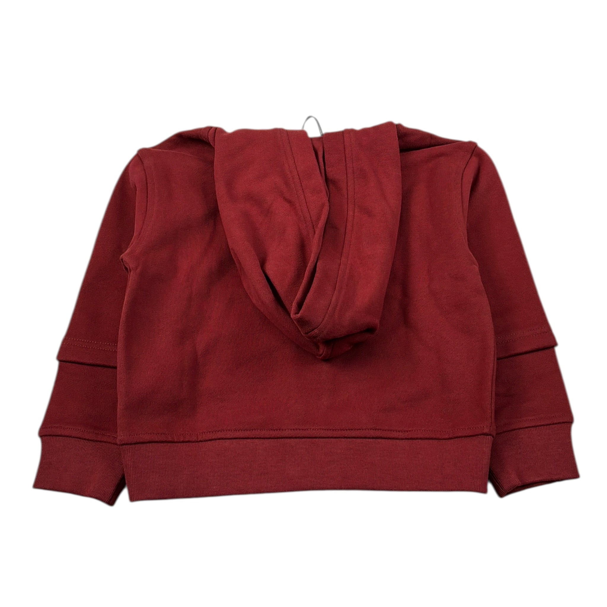 K-Way Felpa con Zip E Cappuccio Rosso per Bambino K41326W ROSSO K-WAY 