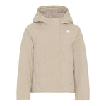 K-Way Giubbino tinta unita Foderato con Zip E Cappuccio Beige per Bambino K4137WWX BEIGE K-WAY 