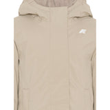 K-Way Giubbino tinta unita Foderato con Zip E Cappuccio Beige per Bambino K4137WWX BEIGE K-WAY 