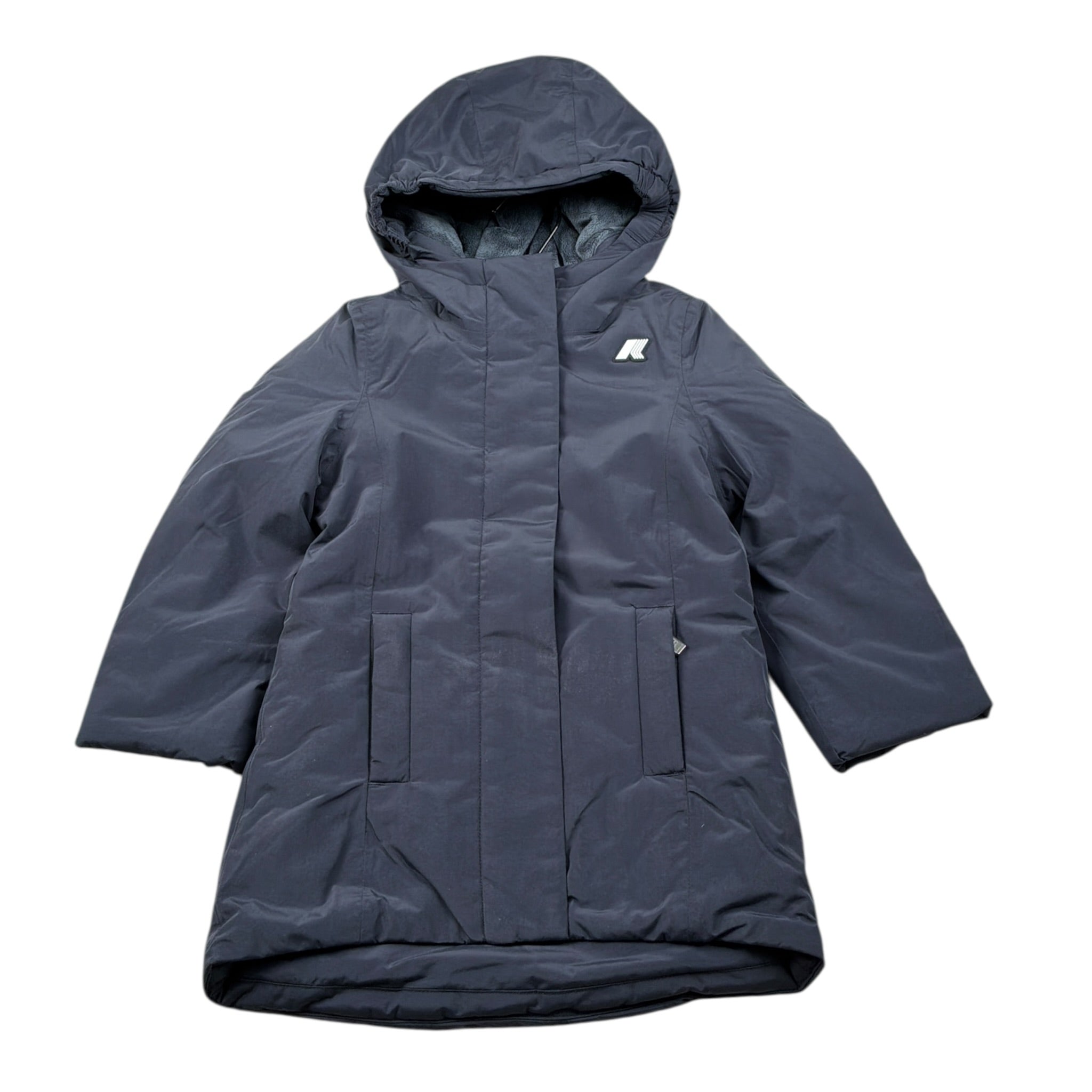 K-Way Giubbino tinta unita con Cappuccio Blu per Bambino K41383WX BLU K-WAY 