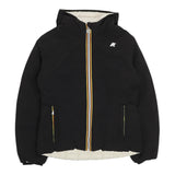 K-Way Giubbino Reversibile Lungo con Zip E Cappuccio Nero/Bianco per Bambino K5123QWO NERO/BIANCO K-WAY 