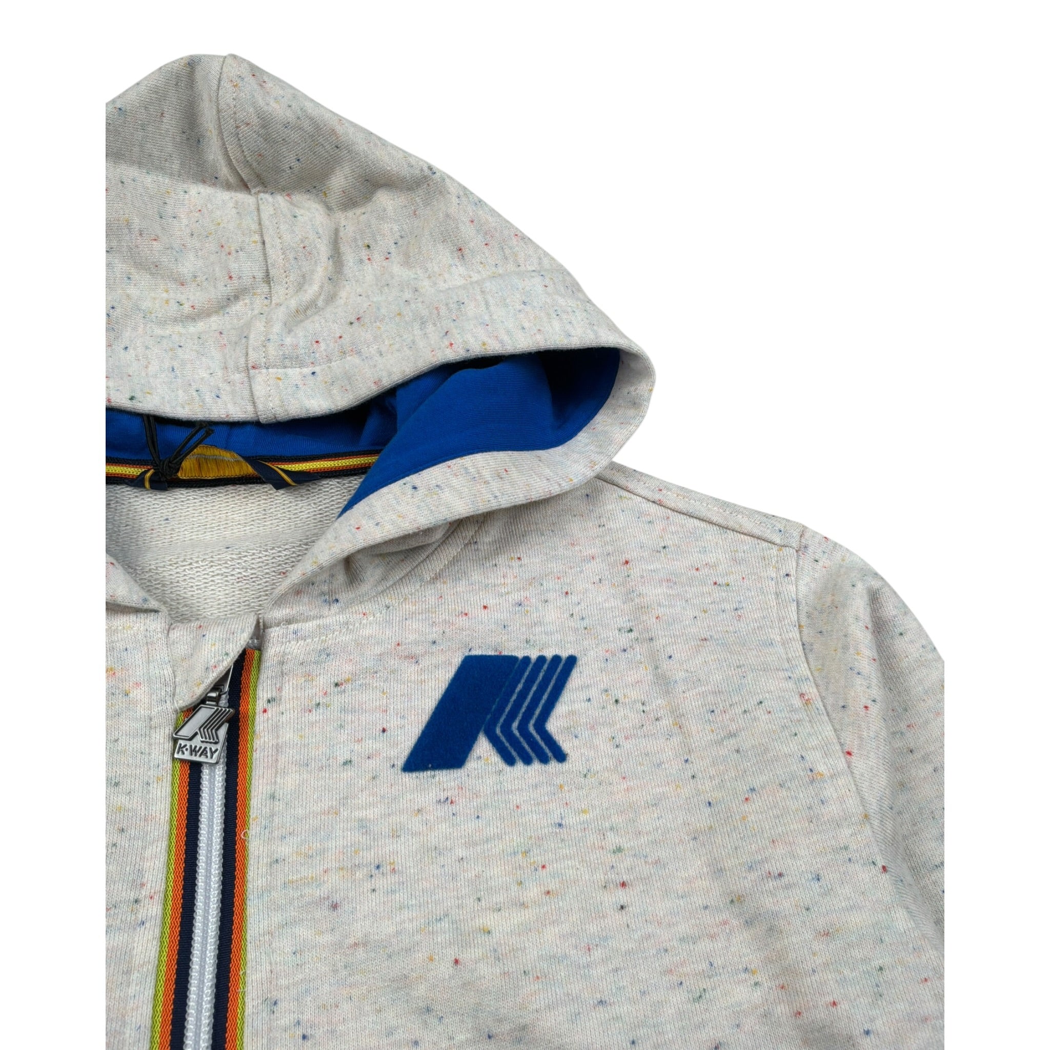 K-Way Felpa con Zip E Cappuccio tinta unita Beige per Bambino K51323W BEIGE K-WAY 