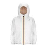 K-Way Giubbino tinta unita con Cappuccio In Contrasto Bianco per Bambina K61157WJ BIANCO K-WAY 