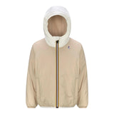 K-Way Giubbino Bicolore con Cappuccio Beige per Bambino K6115FW BEIGE K-WAY 
