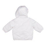 K-Way Giubbino tinta unita con Cappuccio Bianco per Bambino K6115FWO BIANCO K-WAY 