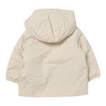 K-Way Giubbino tinta unita con Cappuccio E Zip Panna per Neonata K6116ZW PANNA K-WAY 