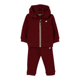 K-Way Completo 2 Pezzi Felpa-Pantaloni Bordeaux per Neonato K6123VWXX BORDEAUX K-WAY 