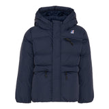K-Way Giubbino tinta unita con Cappuccio Nero per Bambino K6141CWX NERO K-WAY 