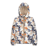K-Way Giubbino Fantasia Militare con Cappuccio Multicolor per Neonato K7122NWN MULTICOLOR K-WAY 