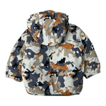 K-Way Giubbino Fantasia Militare con Cappuccio Multicolor per Neonato K7122NWN MULTICOLOR K-WAY 